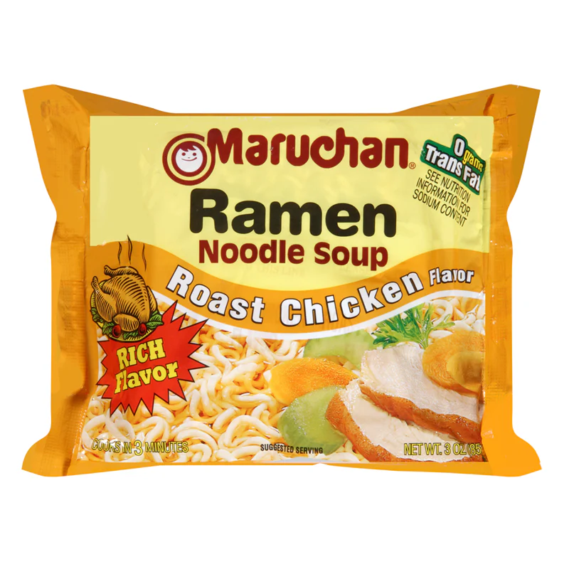 Maruchan Roast Chicken Flavour Ramen Noodles (85g) (24 Pack) - Image 2
