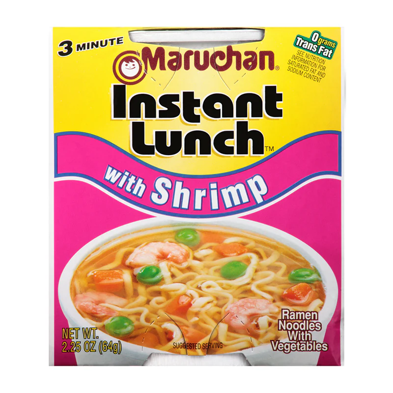 Maruchan Shrimp Flavour Instant Lunch Ramen Noodles (64g)