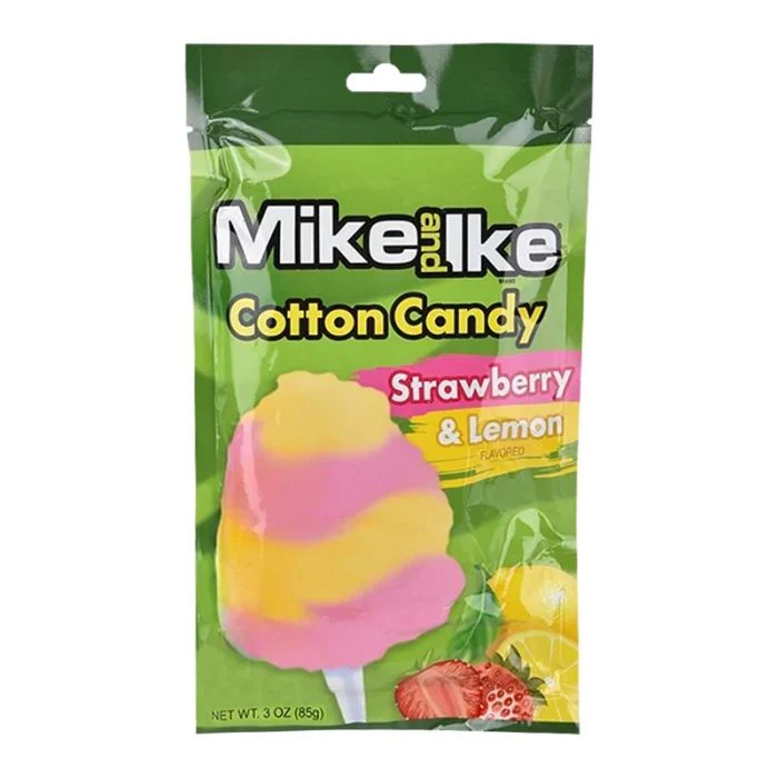 Mike & Ike Strawberry & Lemon Cotton Candy (85g)