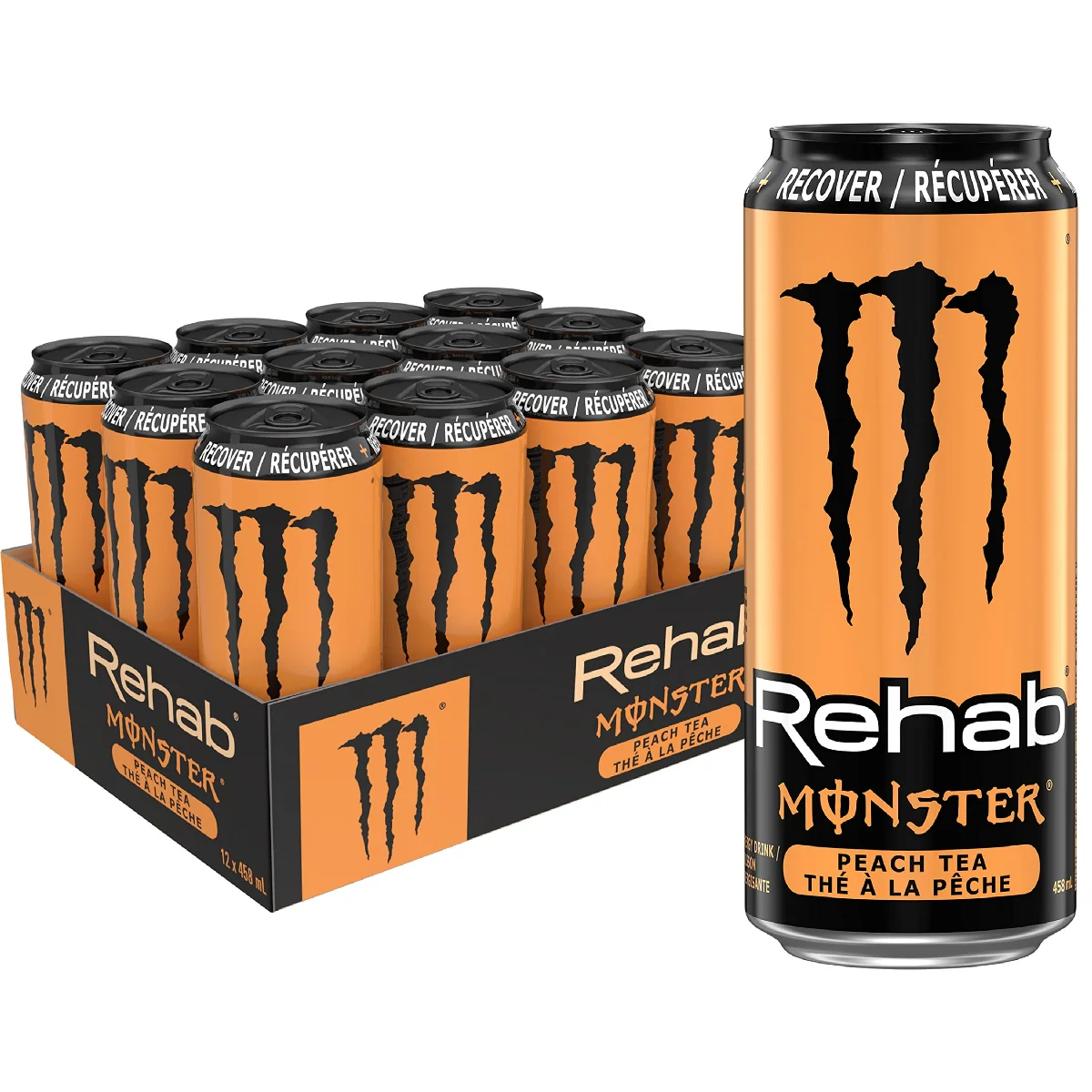 Monster Rehab Peach Tea Case of 12 (12 x 458ml)