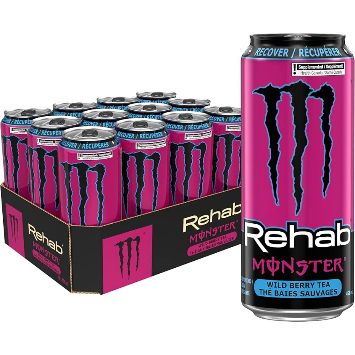 Monster Rehab Wild Berry Tea Case of 12 (12 x 458ml)