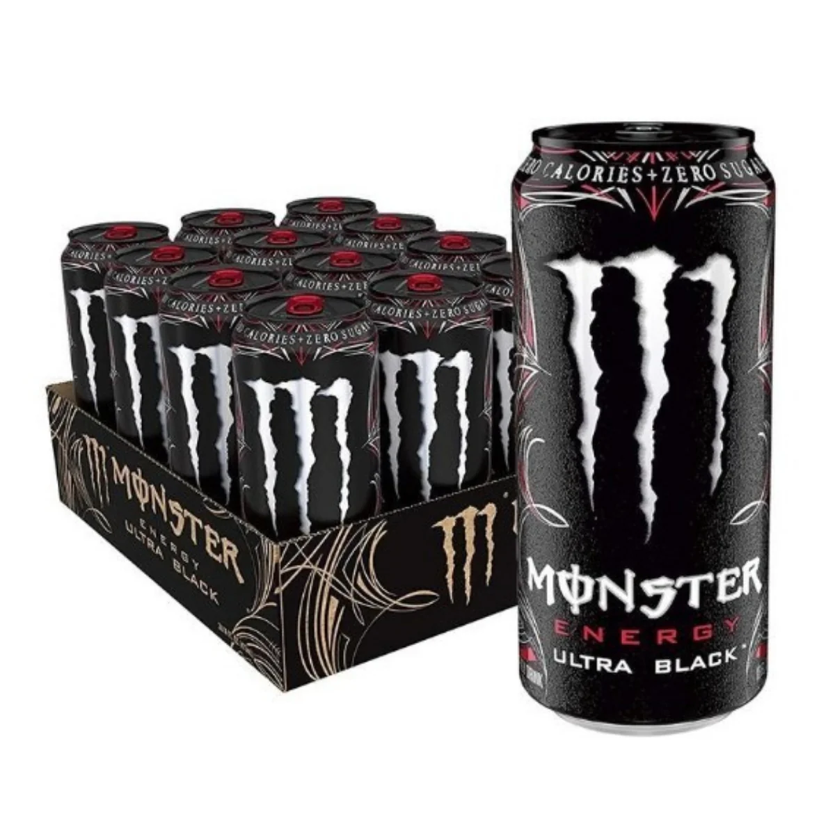 Monster Ultra Black Case of 12 (12 x 500ml)