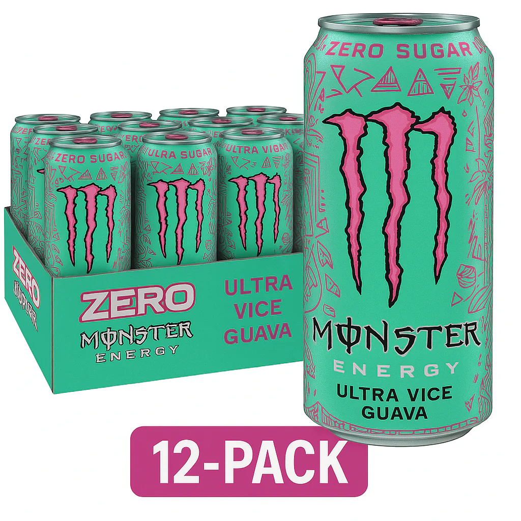 Monster Ultra Vice Guava (473ml) (12 Pack)