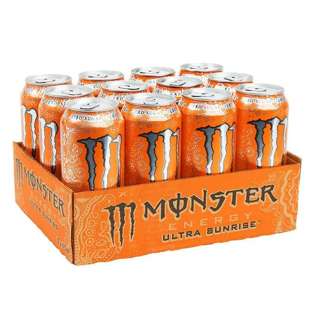 Monster Ultra Sunrise Case of 12 (473ml x 12) - Image 2