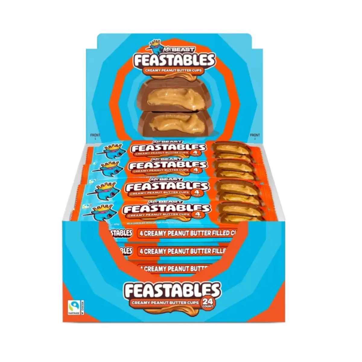 Mr Beast Feastable Creamy Peanut Butter Cups (60g)