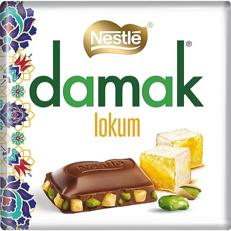 Nestlé Damak Pistachio & Turkish Delight Chocolate Bar (60g)