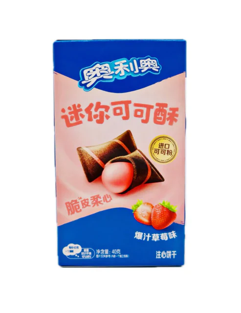 Oreo Strawberry Cream-Filled Bites (40g)