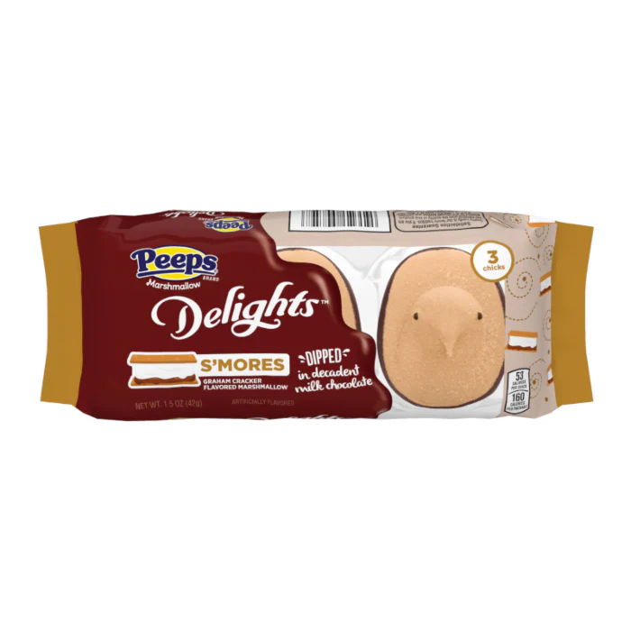 Peeps S'Mores Milk Chocolate Dipped Delights Chicks (42g)