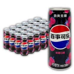 Pepsi Raspberry Zero Sugar Case of 24 (24 x 330ml)
