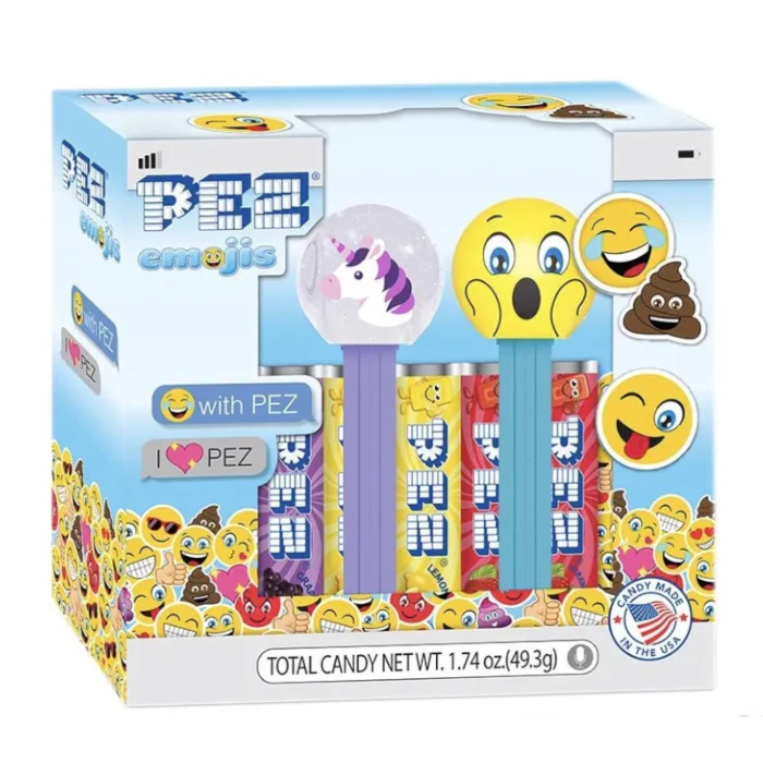 PEZ Candy Dispenser Emojis Gift Set (49.3g)