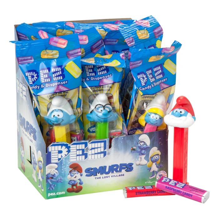 PEZ Candy Dispenser Smurfs Poly Packs (24.7g)