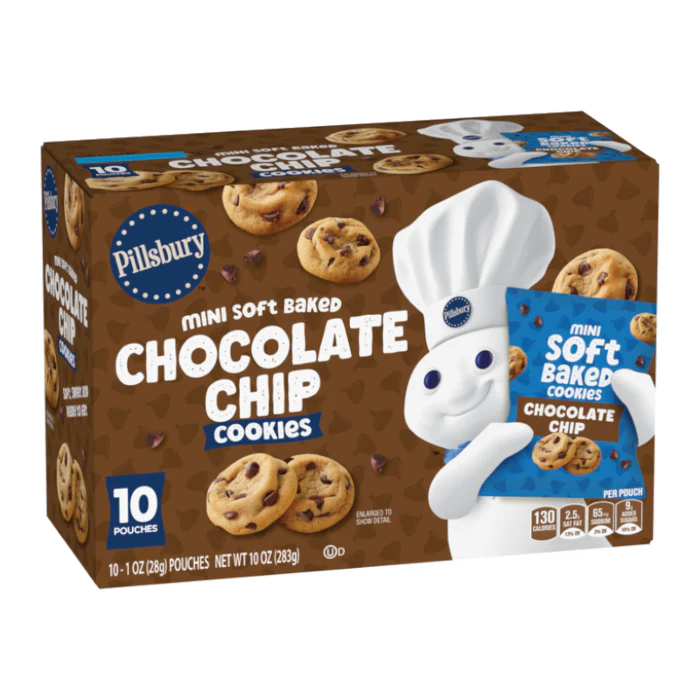 Pillsbury Soft Baked Chocolate Chip Cookies 10 pack (283g) (10 x 28g)
