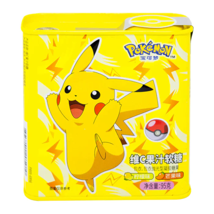 Pokemon Soft Candy Tin Lemon Mango Flavour (China) (95g)