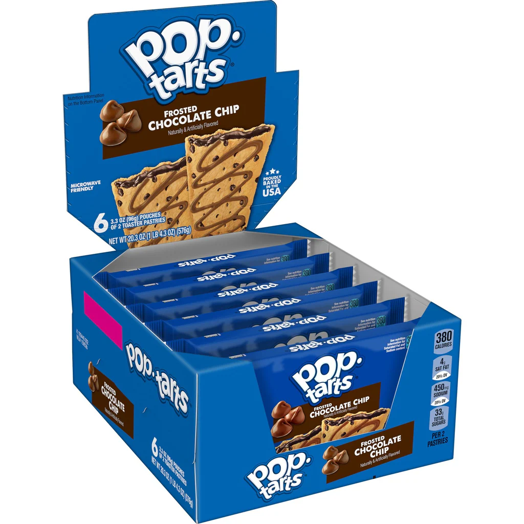 Pop Tarts Frosted Chocolate Chip 12 Pack (576g)