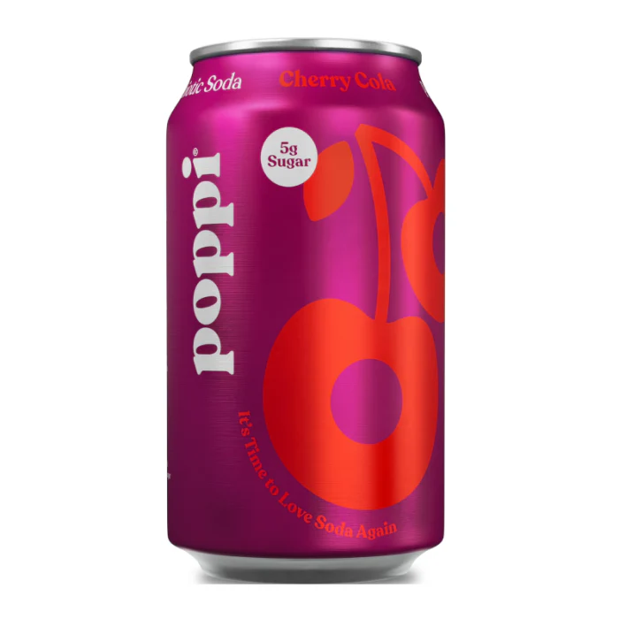 Poppi Cherry Cola Prebiotic Soda (355ml)