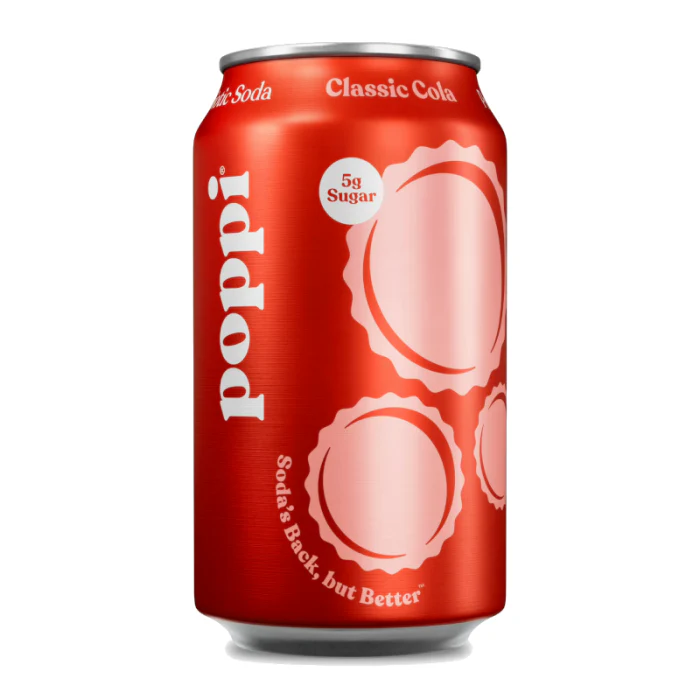 Poppi Classic Cola Prebiotic Soda (355ml)