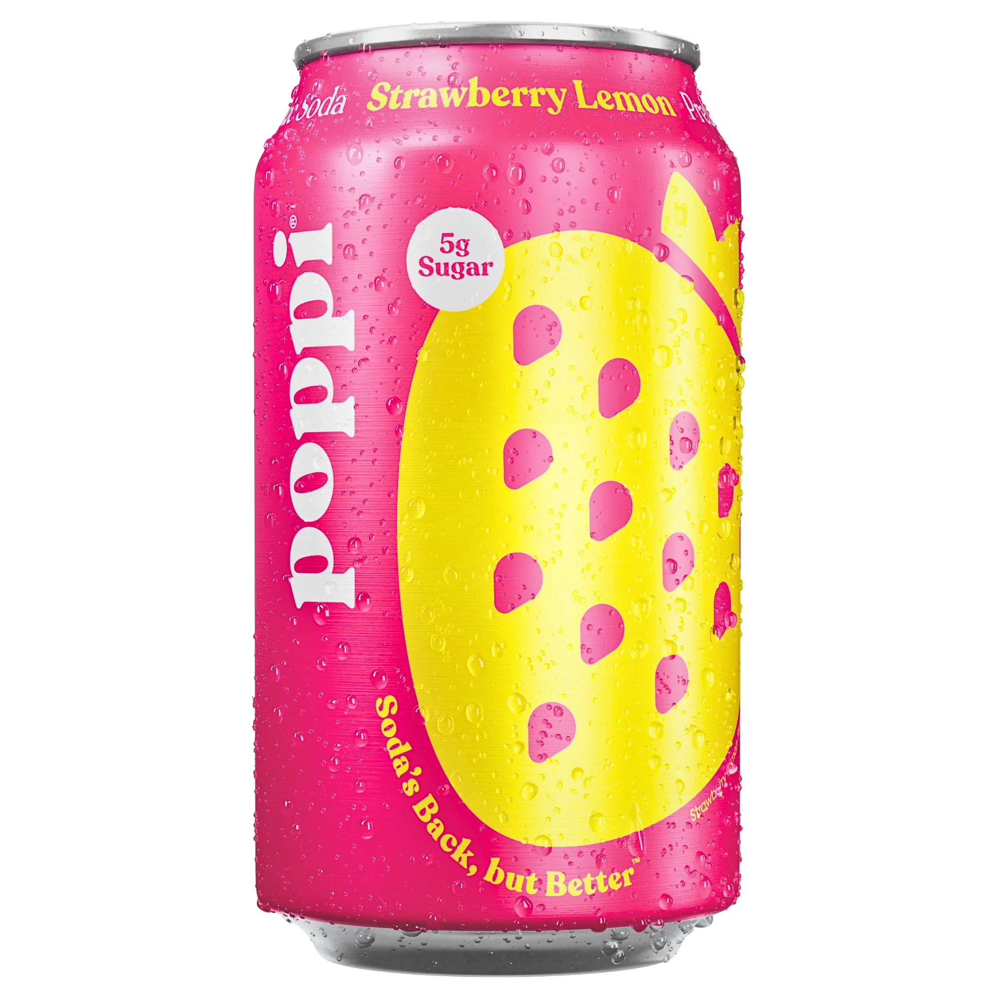 Poppi Strawberry Lemon Prebiotic Soda (355ml)