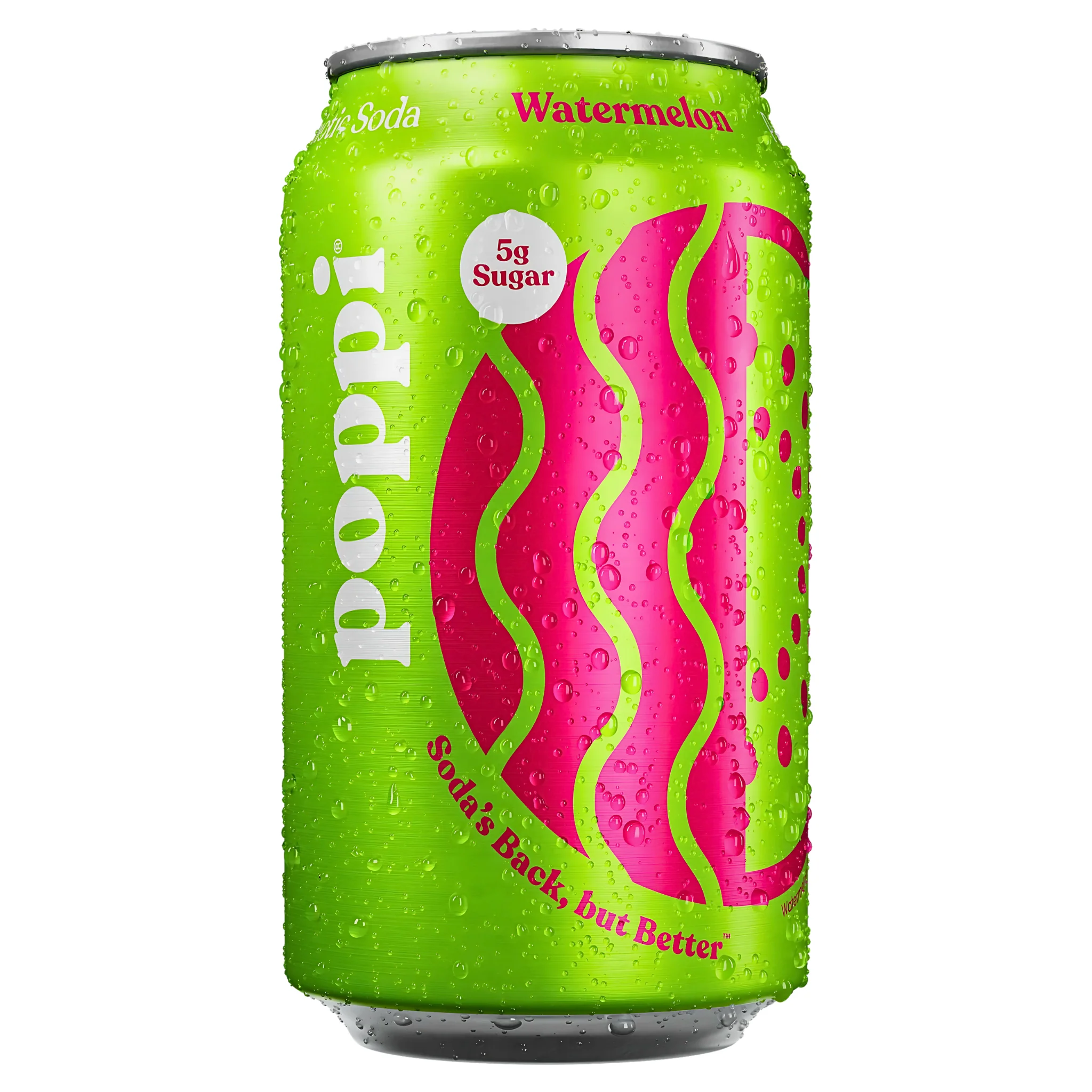 Poppi Watermelon Prebiotic Soda (355ml)