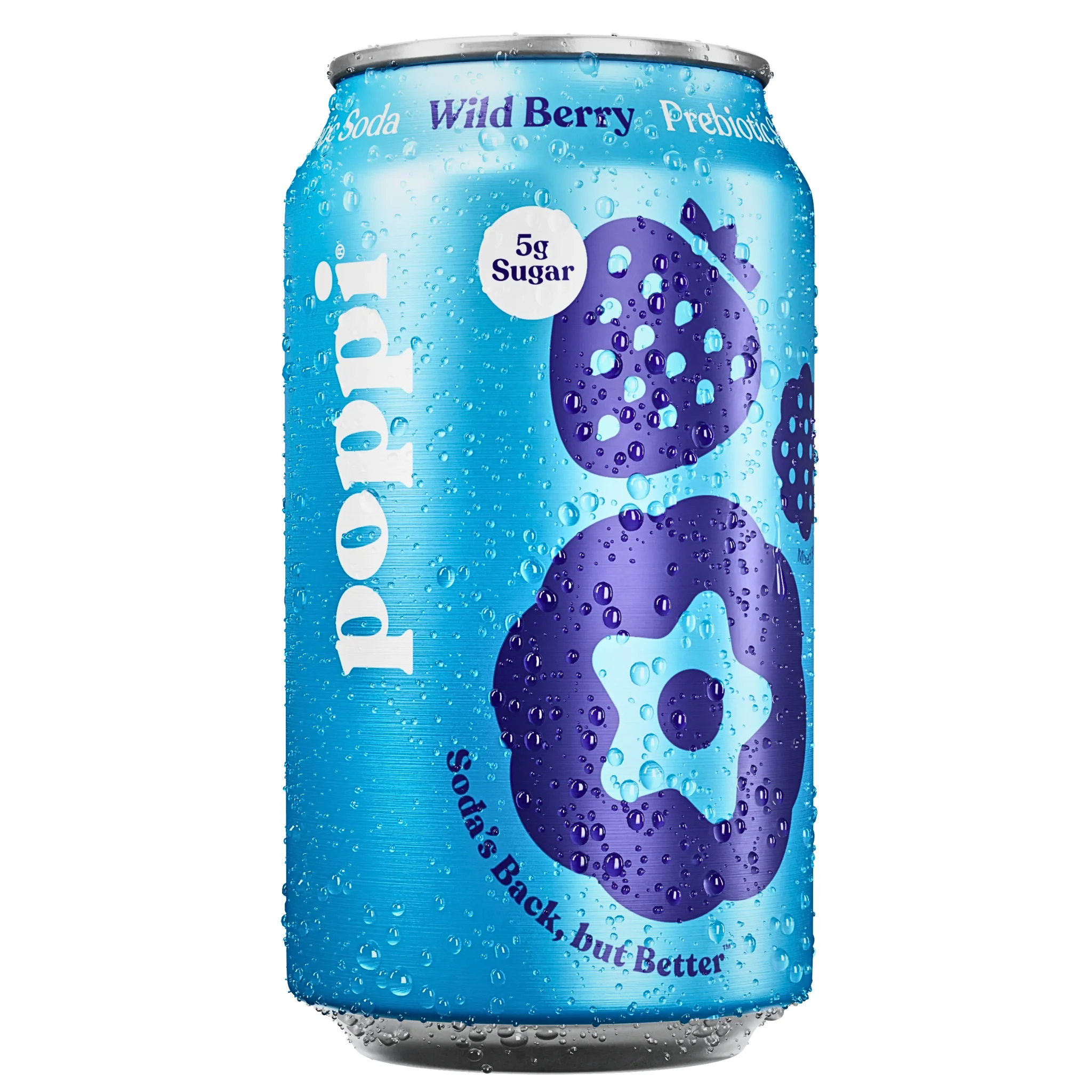 Poppi Wild Berry Prebiotic Soda (355ml)