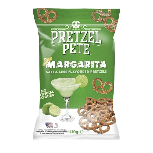 Pretzel Pete Margarita Salt & Lime Flavour Pretzels (110g)
