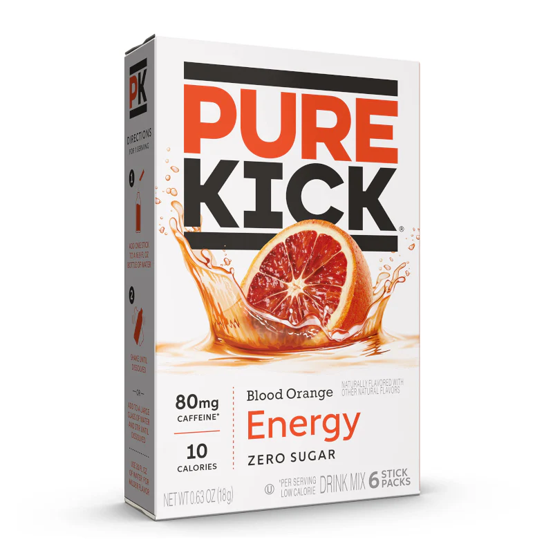 Pure Kick Energy Blood Orange Singles to Go (18g)