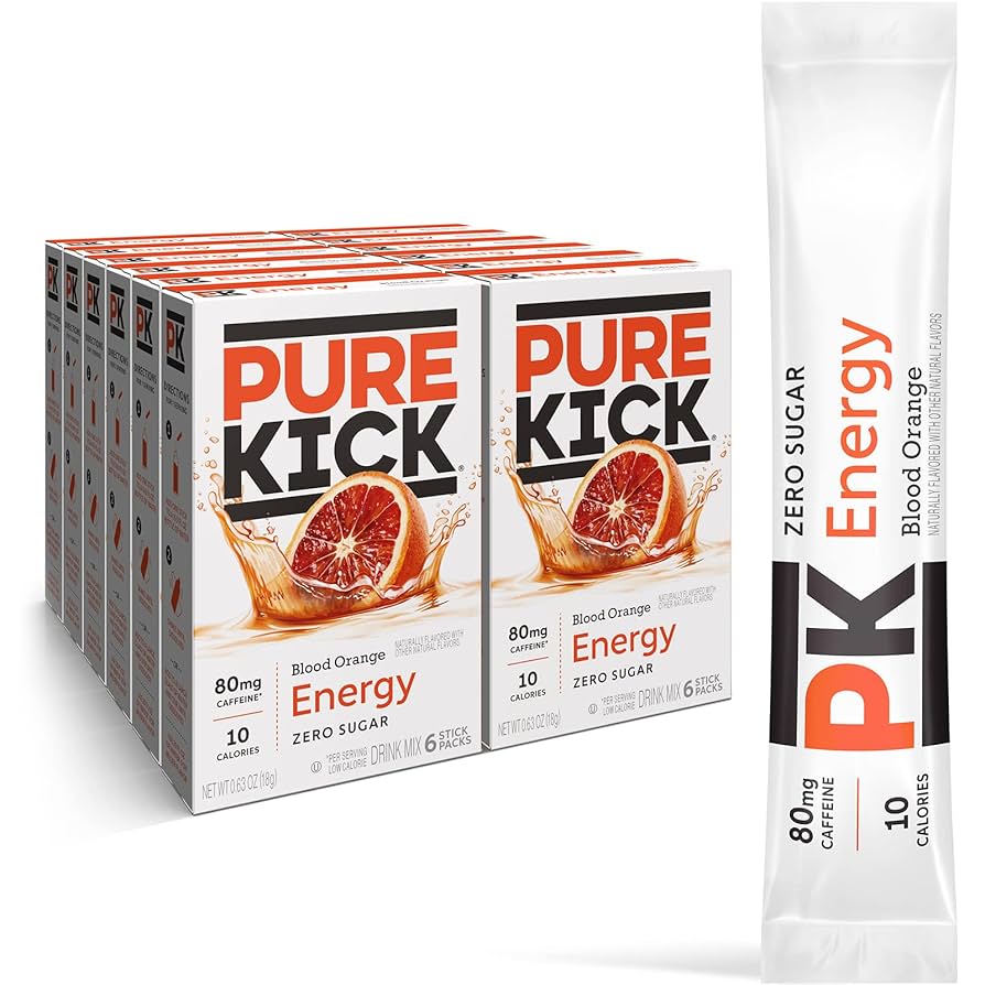 Pure Kick Energy Blood Orange Singles to Go (216g) (12 Pack)