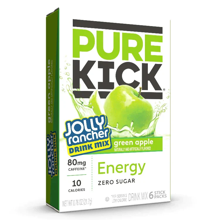 Pure Kick x Jolly Rancher Energy Green Apple Singles to Go (260.4g) (12 Pack) - Image 2