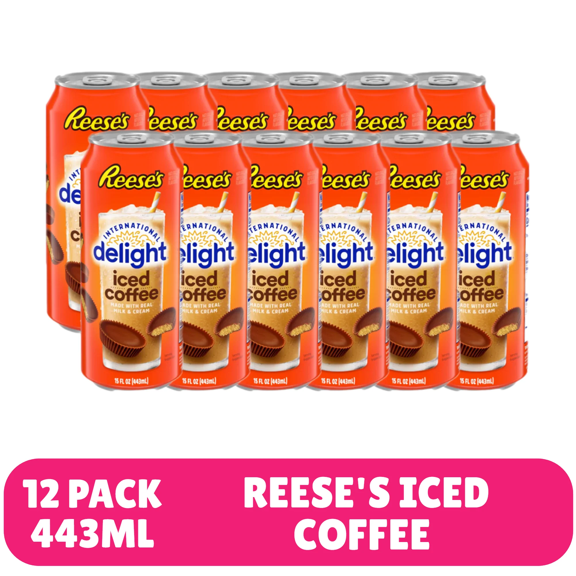 Reese's Iced Coffee Can Case of 12 (12 x 443ml)