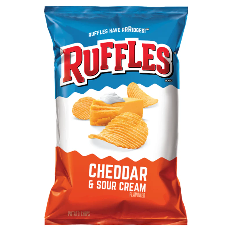 Ruffles Potato Chips Cheddar and Sour Cream (184.2g)