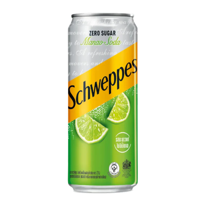 Schweppes Lime Soda Zero Sugar (330ml)