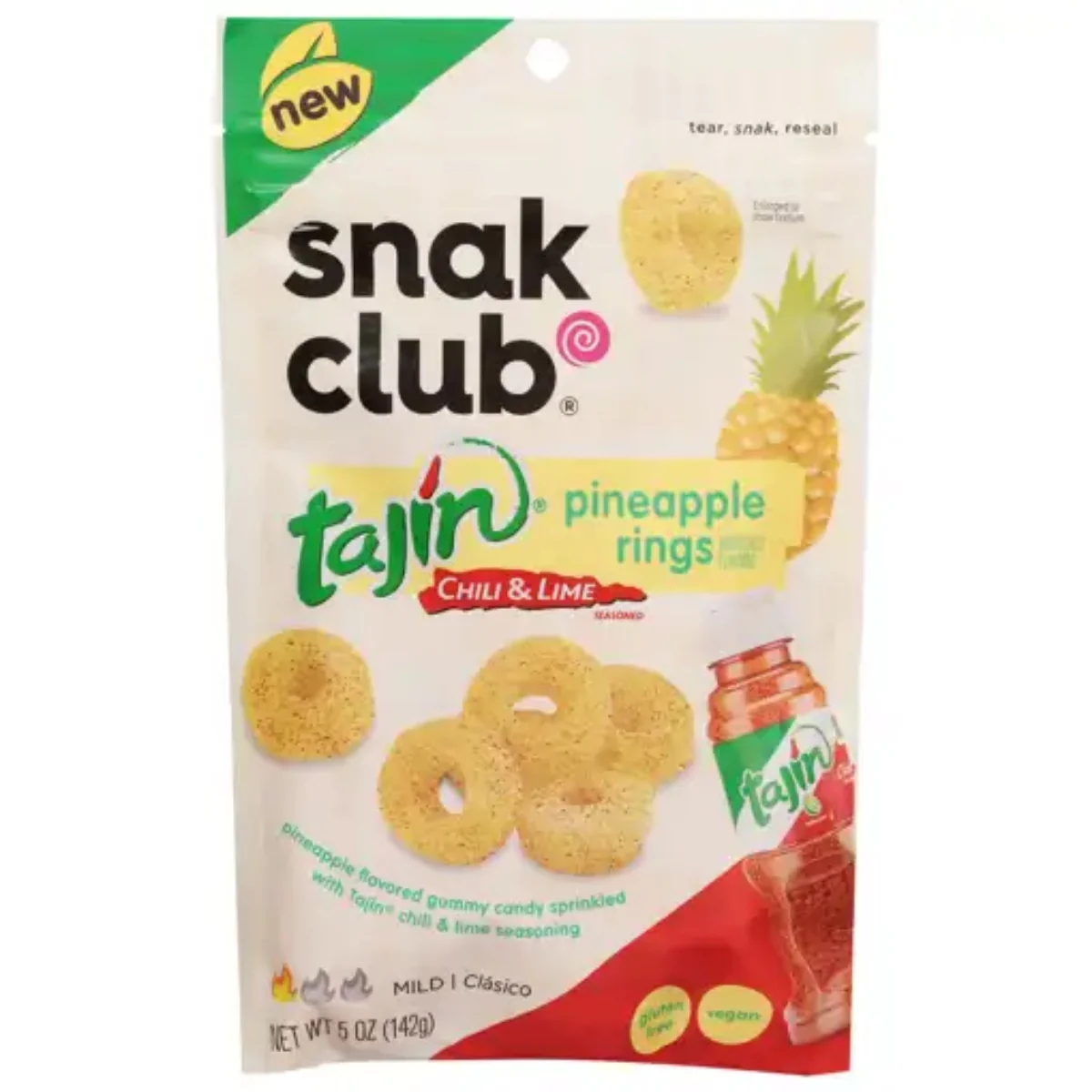 Snack Club Tajin Peach Rings (142g)