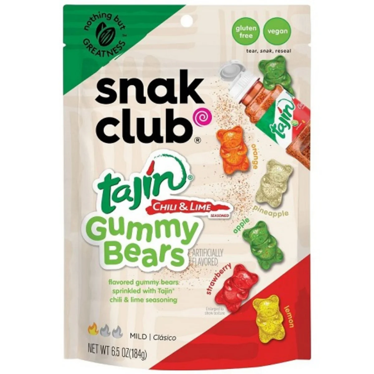 Snak Club Tajin Chilli & Lime Gummy Bears (57g)