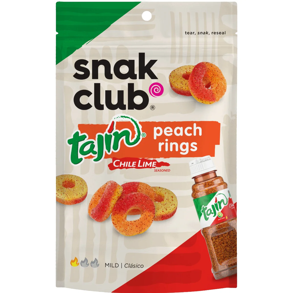 Snak Club Tajin Peach Rings (71g)