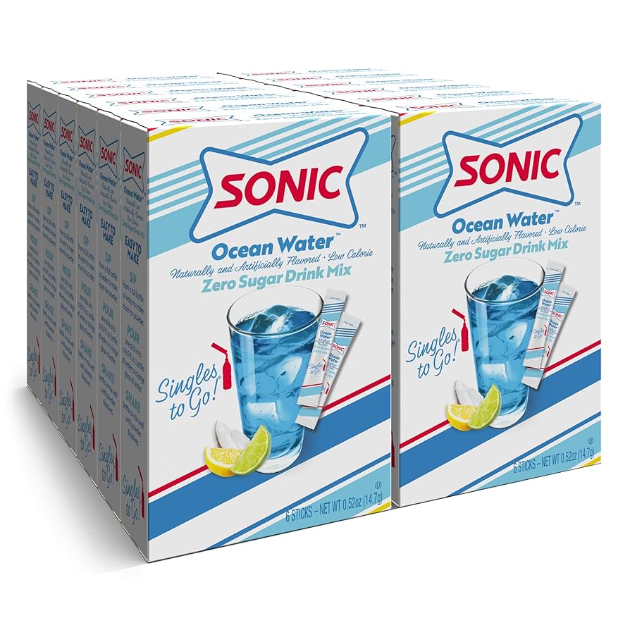 Sonic Ocean Water Singles to Go (254.4g) (12 Pack)