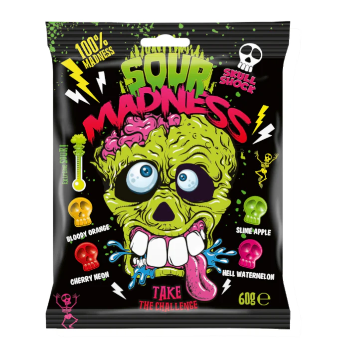 Sour Madness Classic Hard Candies (60g)