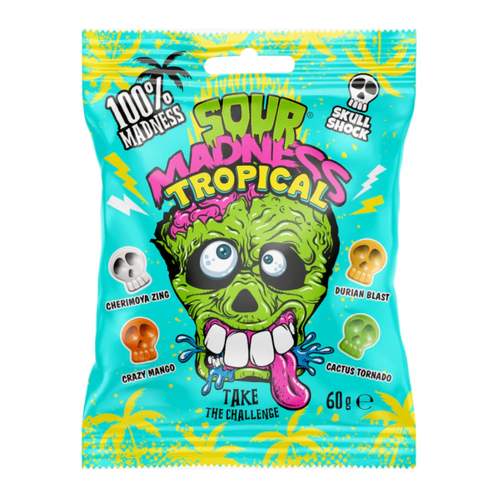Sour Madness Tropical Hard Candies (60g)