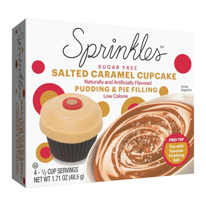 Sprinkles Sugar Free Salted Caramel Cupcake Pudding Mix (48g)