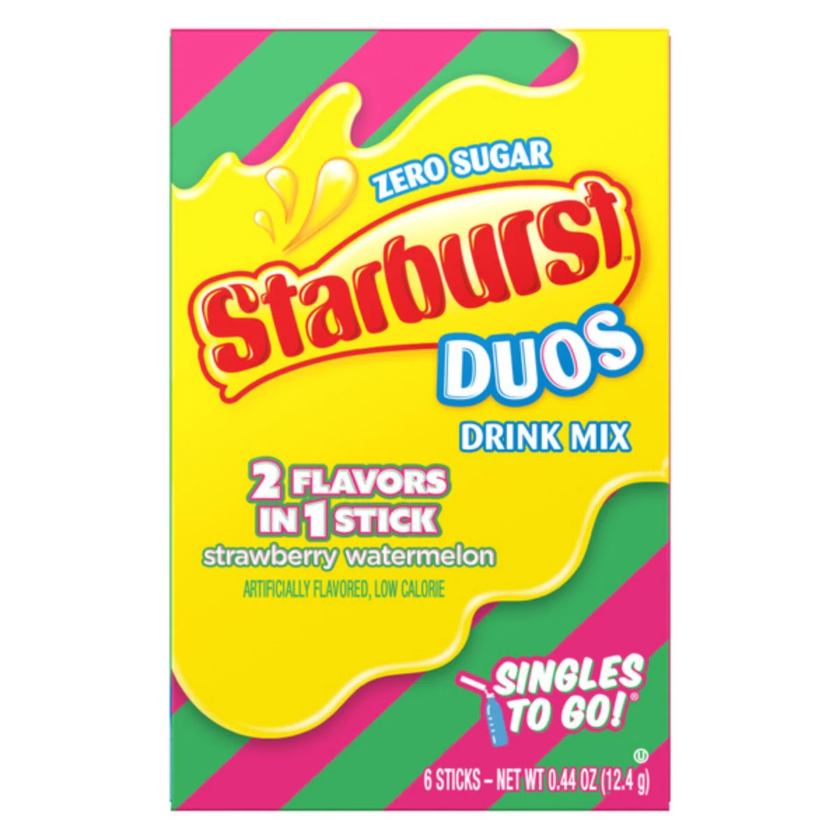 Starburst Duo Strawberry Watermelon Singles To Go  (12g)