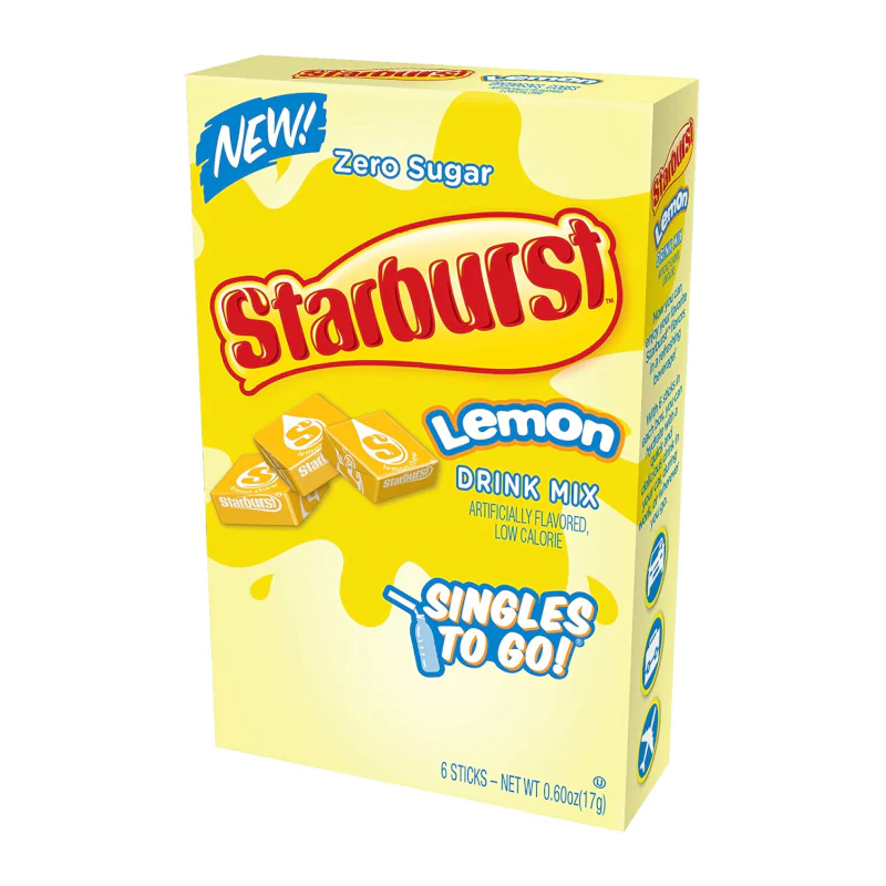 Starburst Lemon Singles to Go 6 Pack (16.6g)