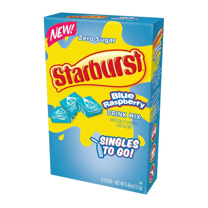 Starburst Blue Raspberry Singles to Go 6 Pack (13.8g)