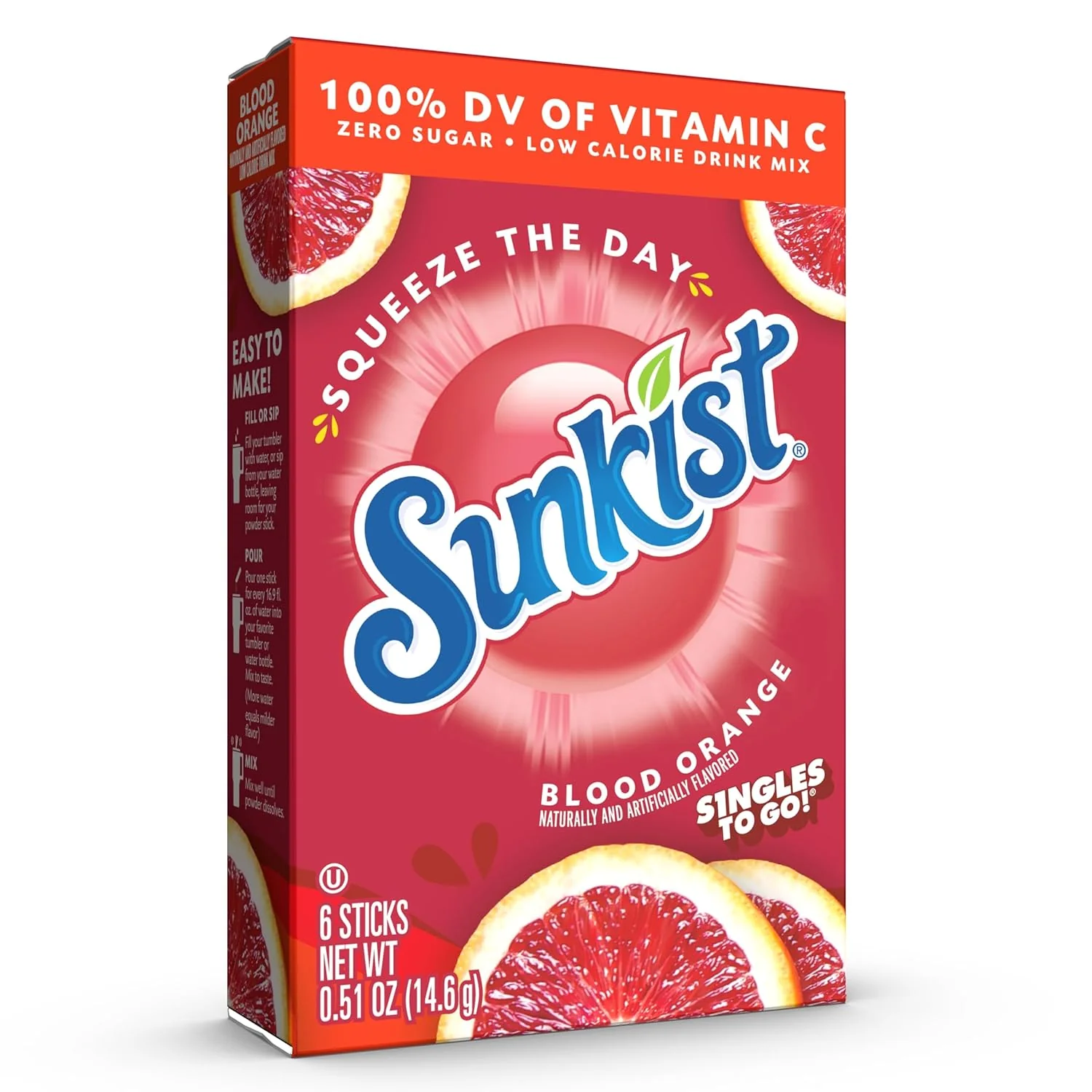 Sunkist Blood Orange Singles to Go (14.6g)