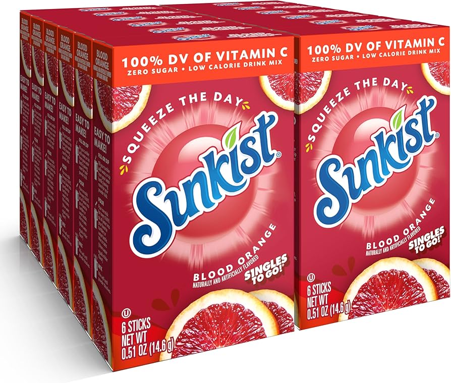 Sunkist Blood Orange Singles to Go (175 2g) (12 Pack)