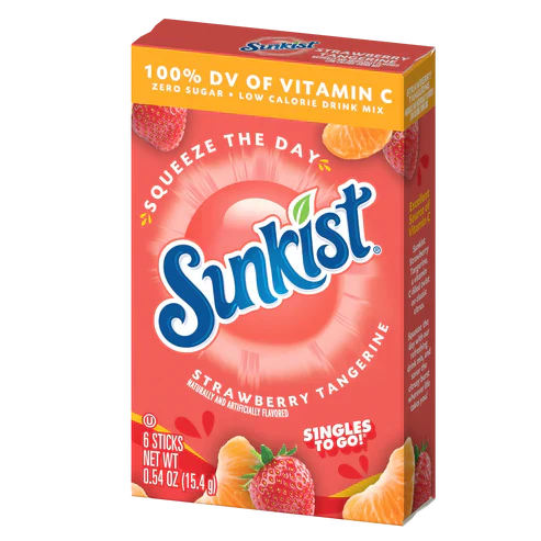 Sunkist Strawberry Tangerine Singles To Go (15.4g)