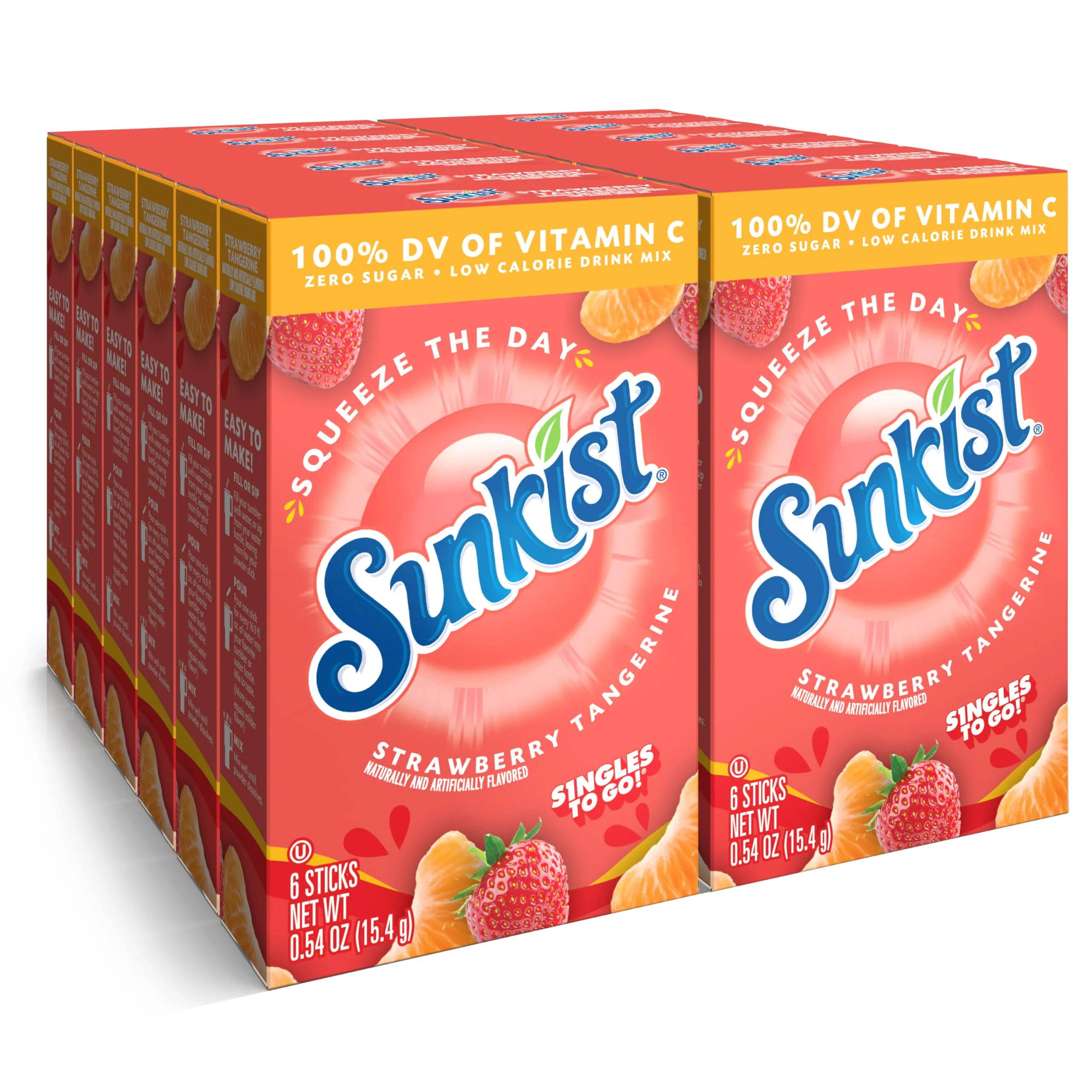 Sunkist Strawberry Tangerine Singles to Go (184.8g) (12 Pack)