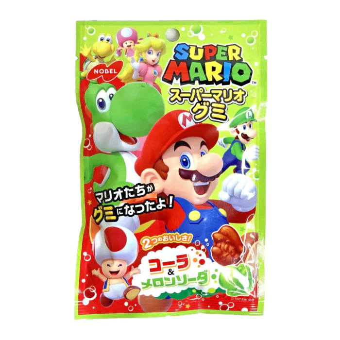 Super Mario Gummies Cola & Melon Soda Flavour (Japan) (50g)