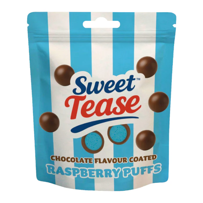 Sweet Tease Blue Raspberry Puffs (80g)