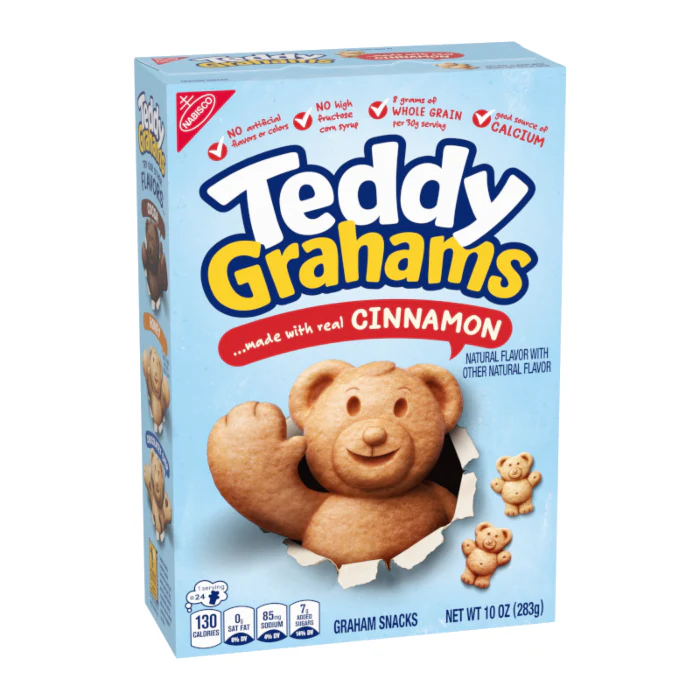 Teddy Grahams Cinnamon Cereal Snack (283g)