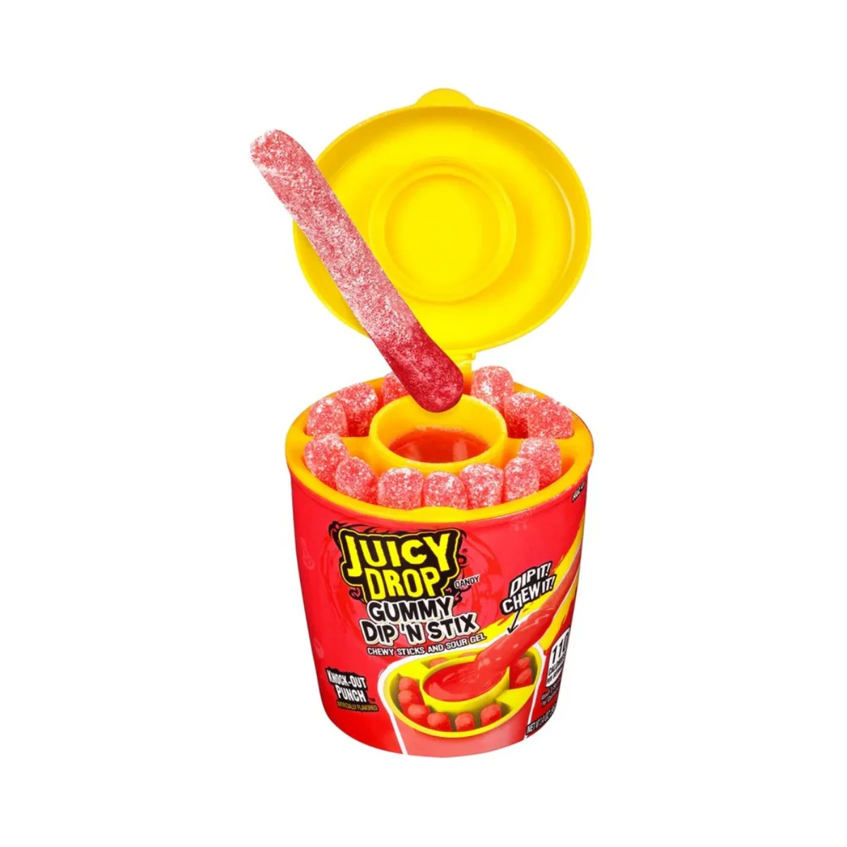 Topps Juicy Drop Gummy Dip 'N Stick Strawberry (96g)