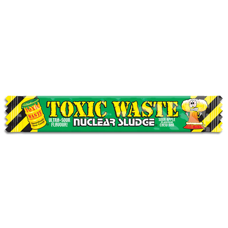 Toxic Waste Nuclear Sludge Chew Bar Green Apple (20g)