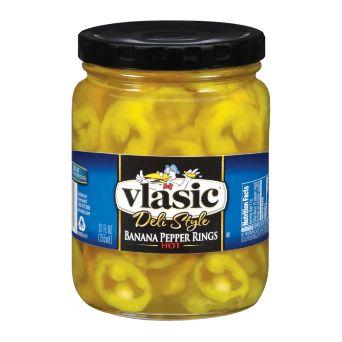 Vlasic Banana Pepper Rings Hot (355ml)
